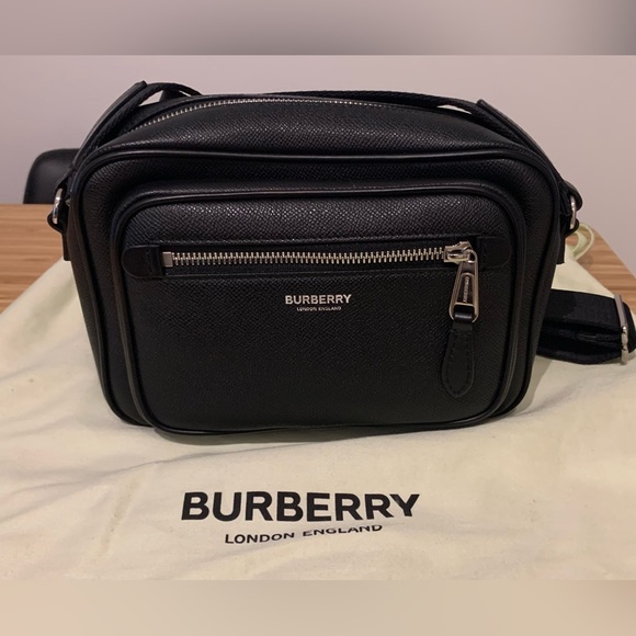 SS22 Burberry Black Leather Crossbody Bag - Picture 1 of 8